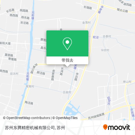 苏州东腾精密机械有限公司地图