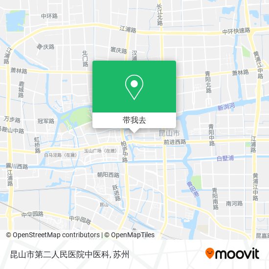昆山市第二人民医院中医科地图