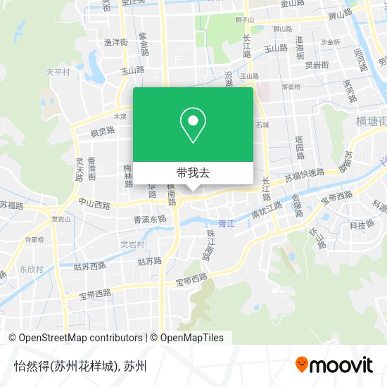 怡然得(苏州花样城)地图