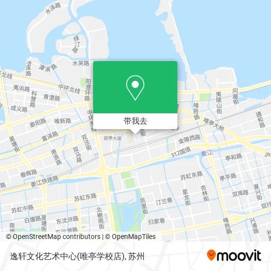 逸轩文化艺术中心(唯亭学校店)地图