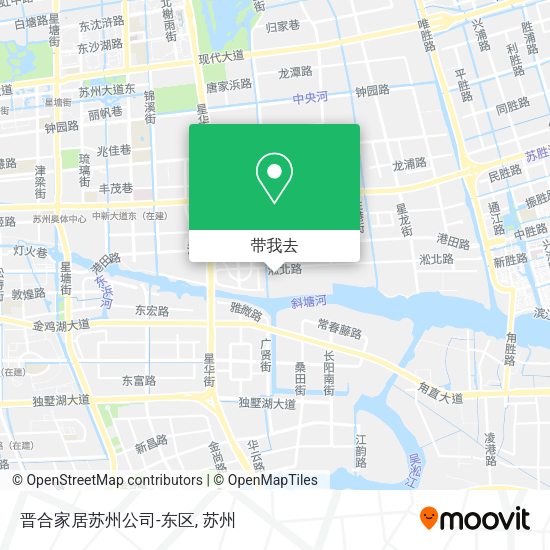 晋合家居苏州公司-东区地图