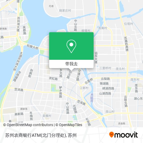 苏州农商银行ATM(北门分理处)地图