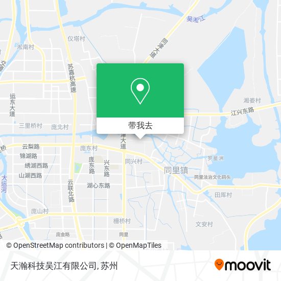 天瀚科技吴江有限公司地图