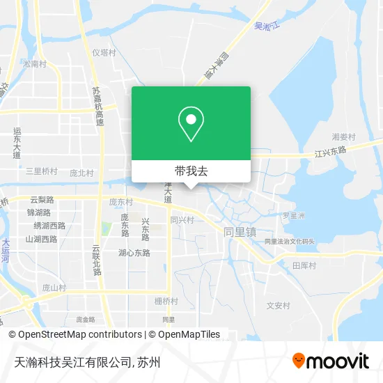 天瀚科技吴江有限公司地图