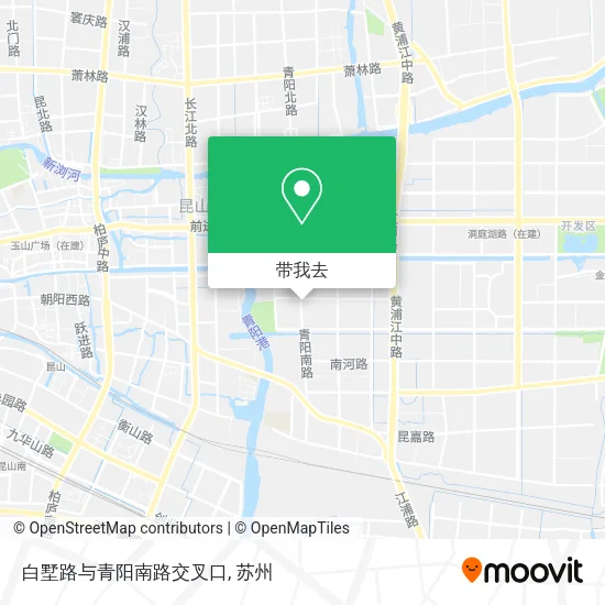 白墅路与青阳南路交叉口地图
