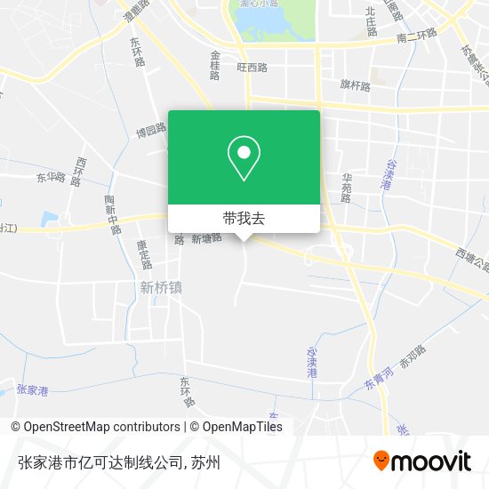 张家港市亿可达制线公司地图