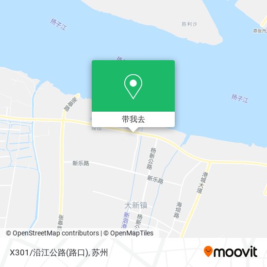 X301/沿江公路(路口)地图