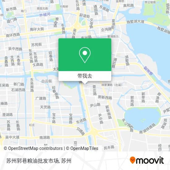 苏州郭巷粮油批发市场地图