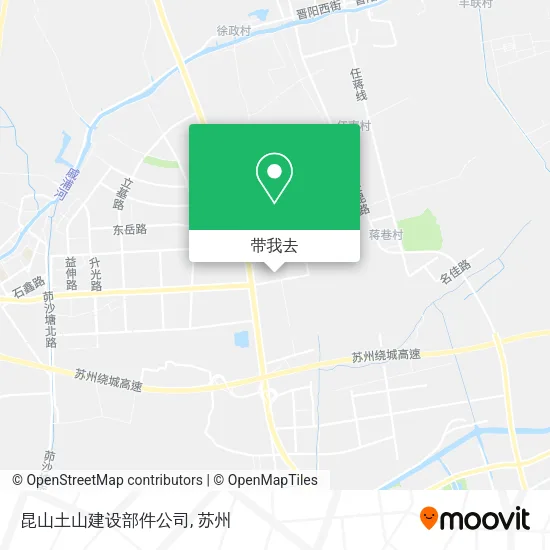 昆山土山建设部件公司地图