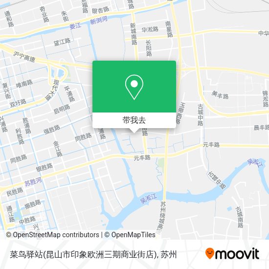 菜鸟驿站(昆山市印象欧洲三期商业街店)地图