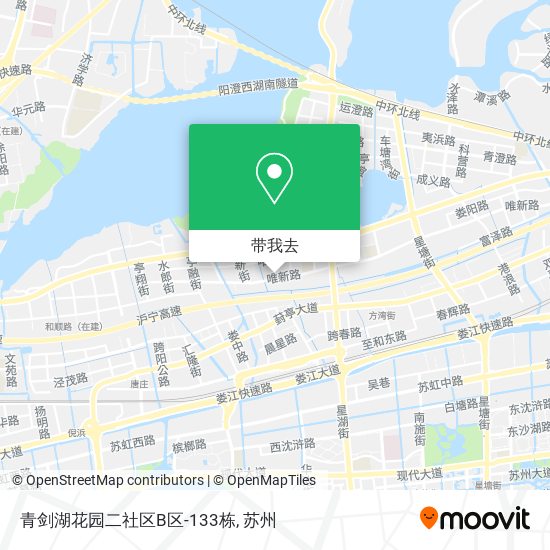 青剑湖花园二社区B区-133栋地图