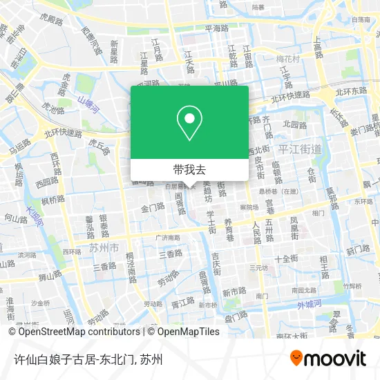 许仙白娘子古居-东北门地图