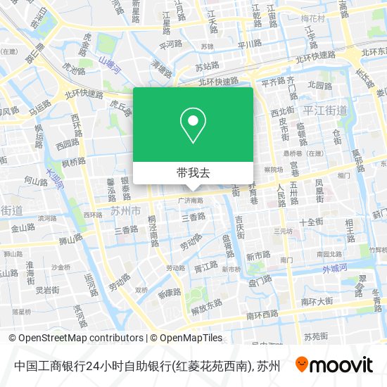 中国工商银行24小时自助银行(红菱花苑西南)地图