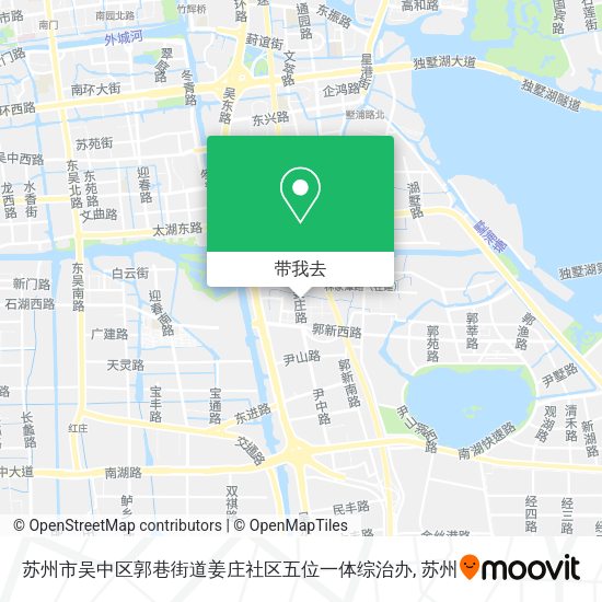 苏州市吴中区郭巷街道姜庄社区五位一体综治办地图