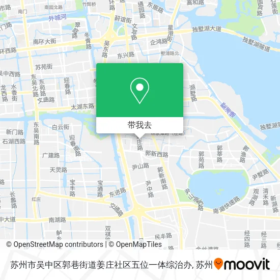 苏州市吴中区郭巷街道姜庄社区五位一体综治办地图