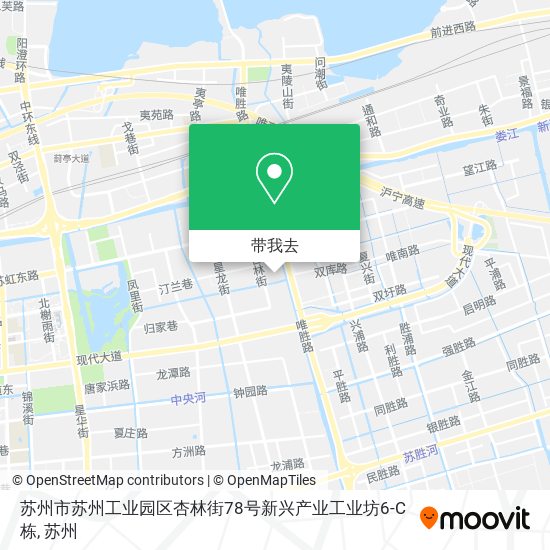 苏州市苏州工业园区杏林街78号新兴产业工业坊6-C栋地图