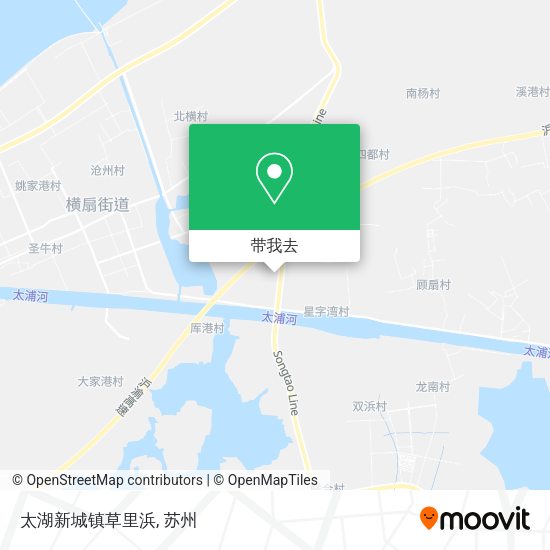 太湖新城镇草里浜地图