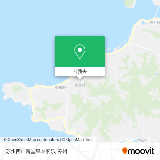 苏州西山新堂里农家乐地图