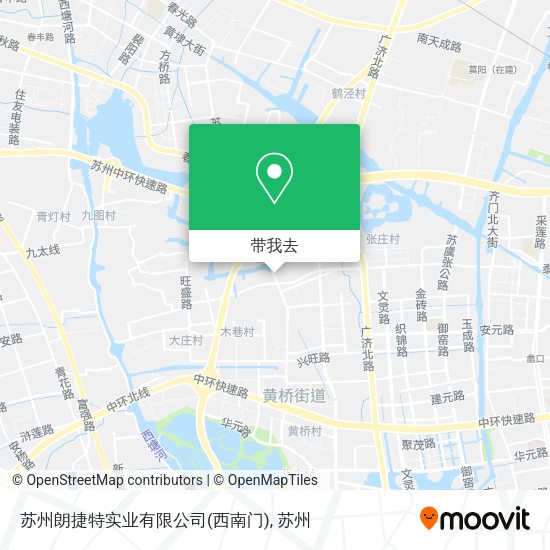 苏州朗捷特实业有限公司(西南门)地图