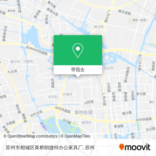 苏州市相城区黄桥朗捷特办公家具厂地图