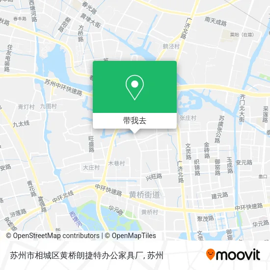 苏州市相城区黄桥朗捷特办公家具厂地图