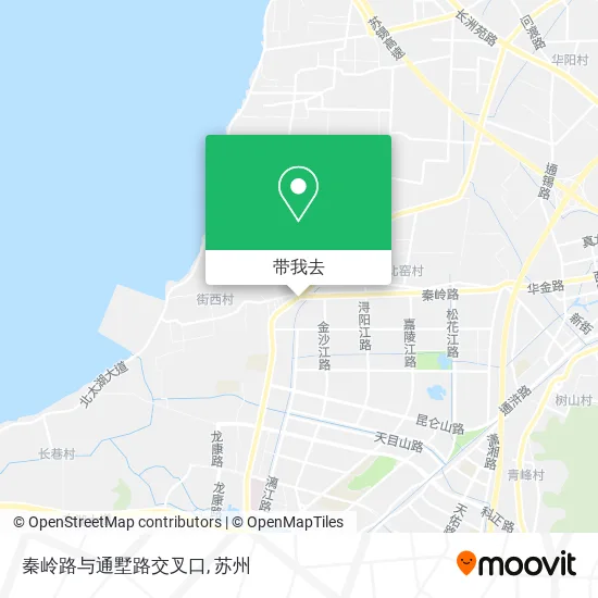 秦岭路与通墅路交叉口地图