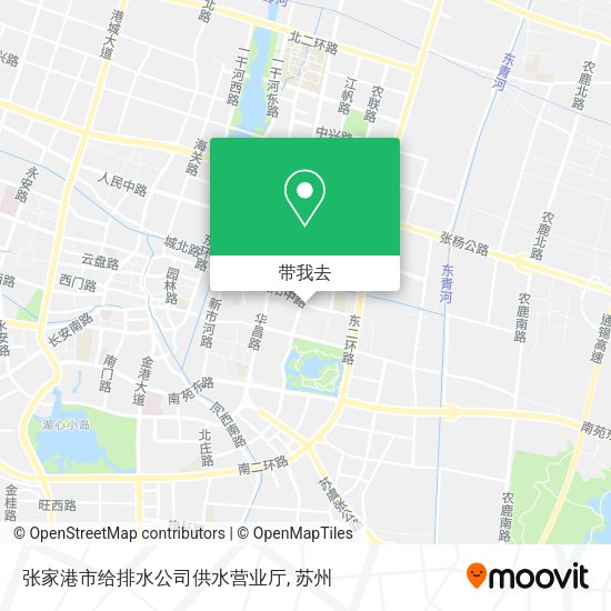 张家港市给排水公司供水营业厅地图