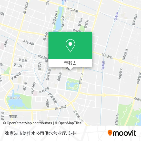 张家港市给排水公司供水营业厅地图