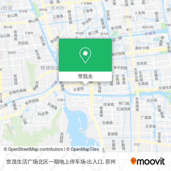 世茂生活广场北区一期地上停车场-出入口地图