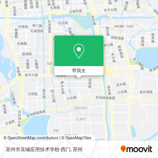 苏州市吴城应用技术学校-西门地图
