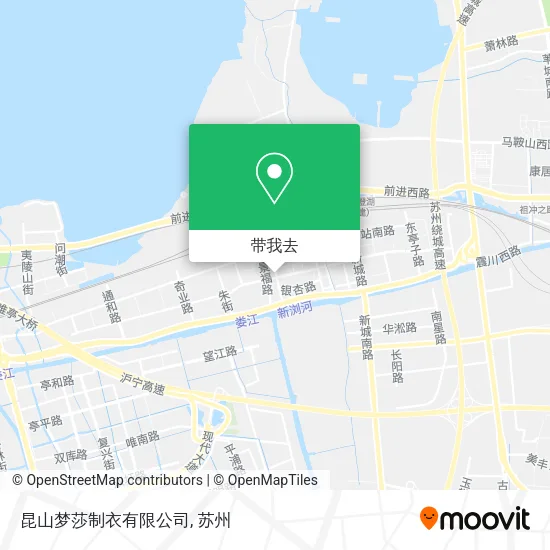 昆山梦莎制衣有限公司地图