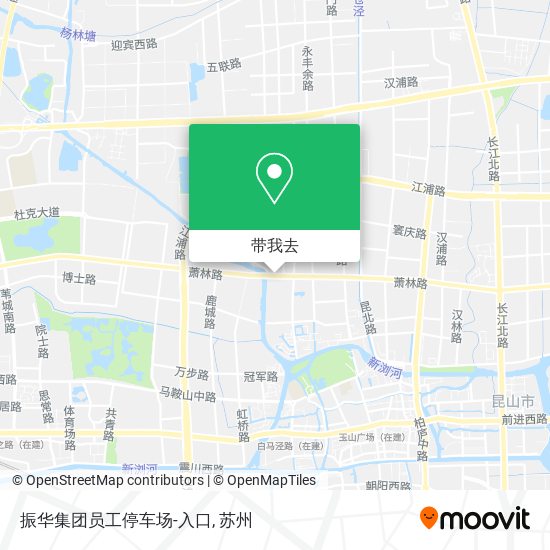 振华集团员工停车场-入口地图