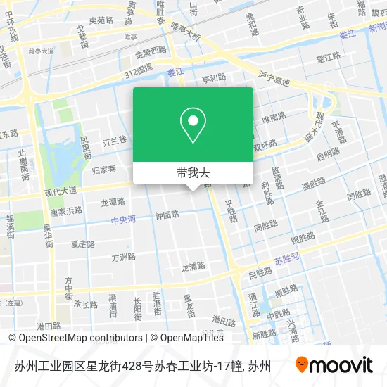 苏州工业园区星龙街428号苏春工业坊-17幢地图
