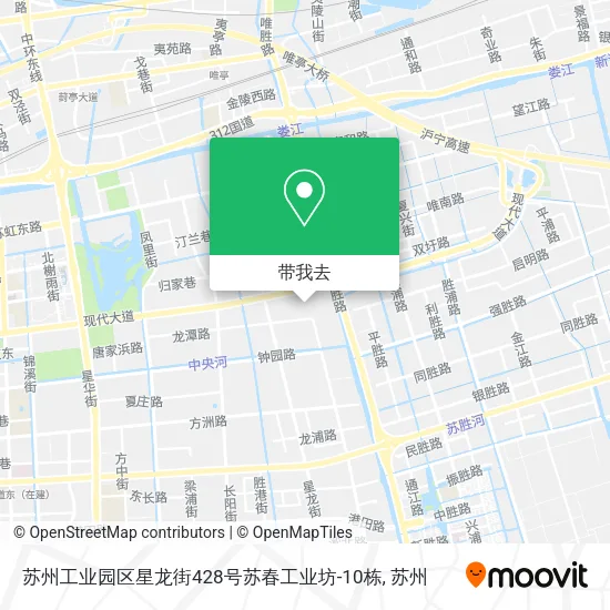 苏州工业园区星龙街428号苏春工业坊-10栋地图
