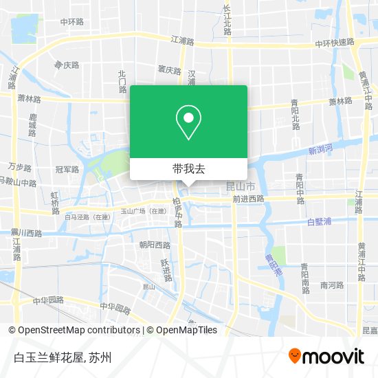 白玉兰鲜花屋地图