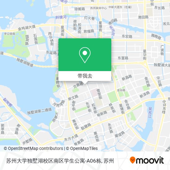 苏州大学独墅湖校区南区学生公寓-A06栋地图