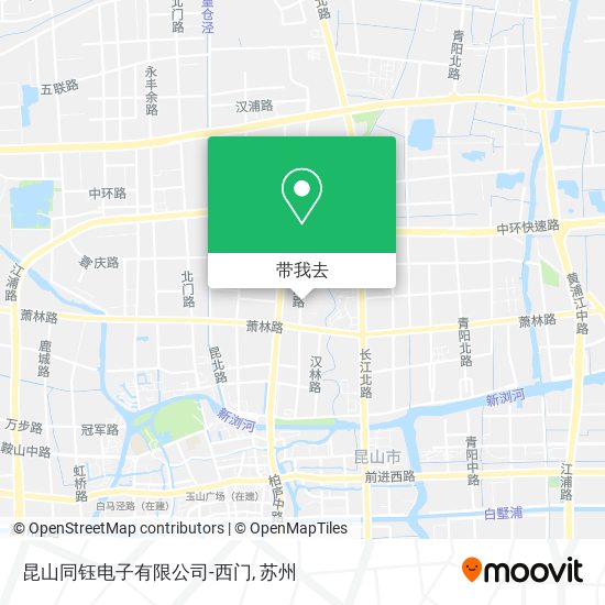 昆山同钰电子有限公司-西门地图