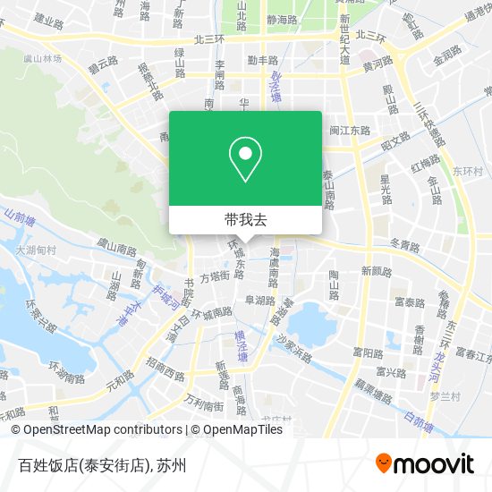 百姓饭店(泰安街店)地图