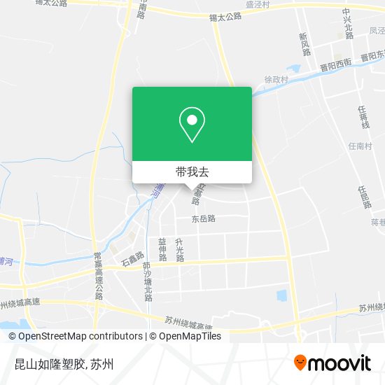 昆山如隆塑胶地图