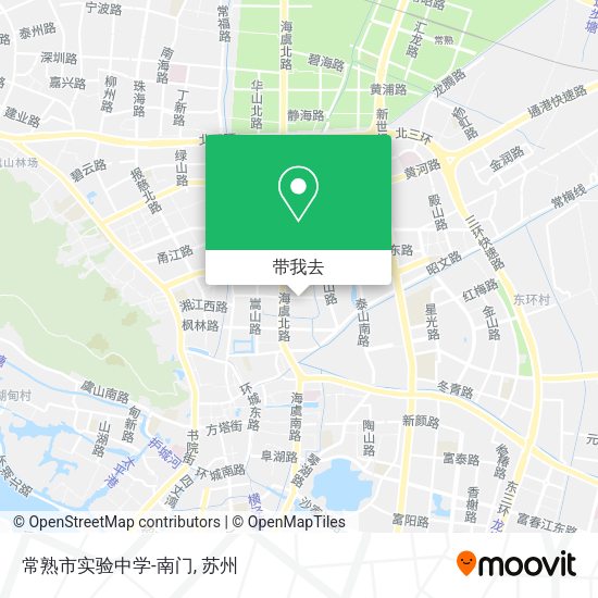 常熟市实验中学-南门地图