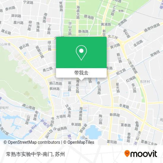 常熟市实验中学-南门地图