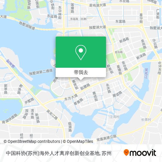 中国科协(苏州)海外人才离岸创新创业基地地图