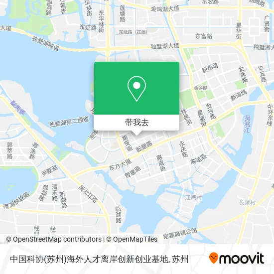 中国科协(苏州)海外人才离岸创新创业基地地图