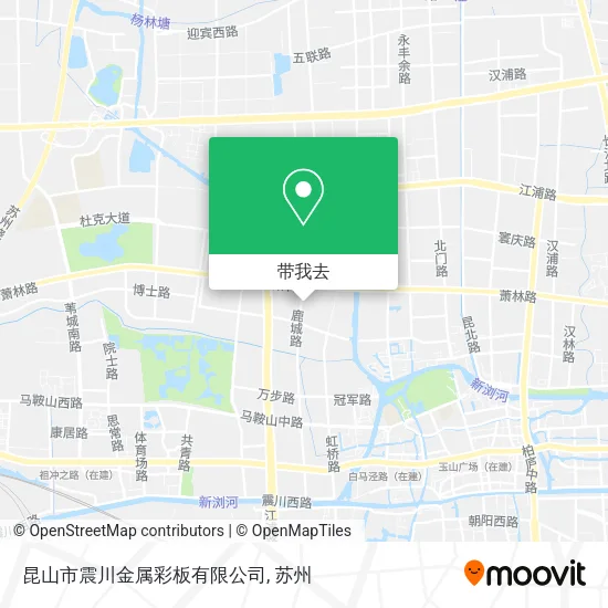 昆山市震川金属彩板有限公司地图