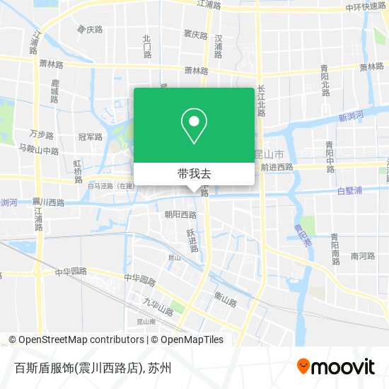 百斯盾服饰(震川西路店)地图