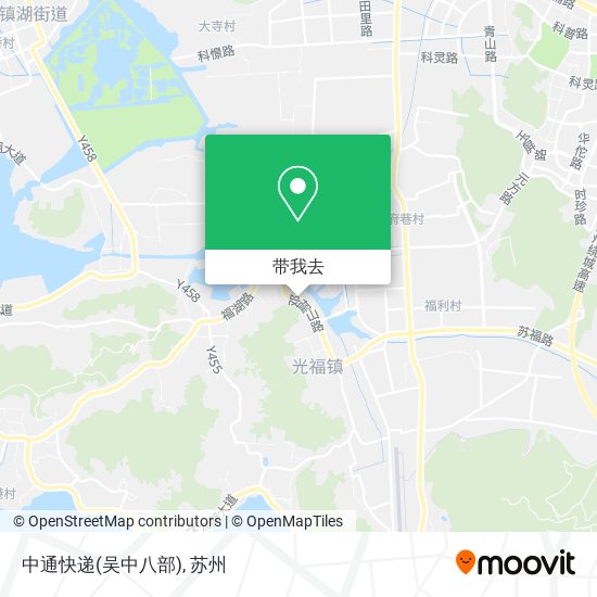 中通快递(吴中八部)地图