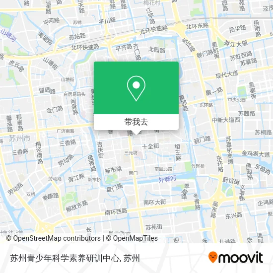 苏州青少年科学素养研训中心地图