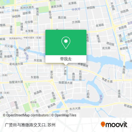 广贤街与雅微路交叉口地图