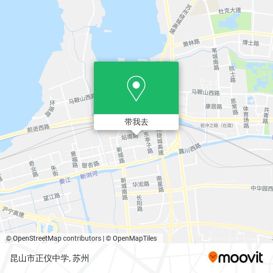 昆山市正仪中学地图