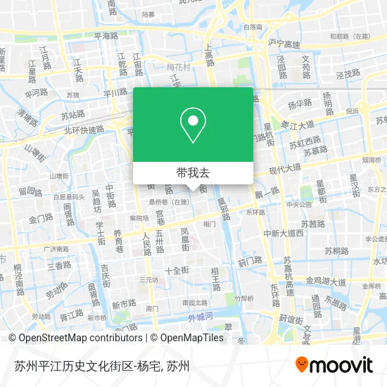 苏州平江历史文化街区-杨宅地图